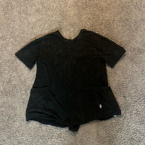 Free people hot shot tee romper, size small